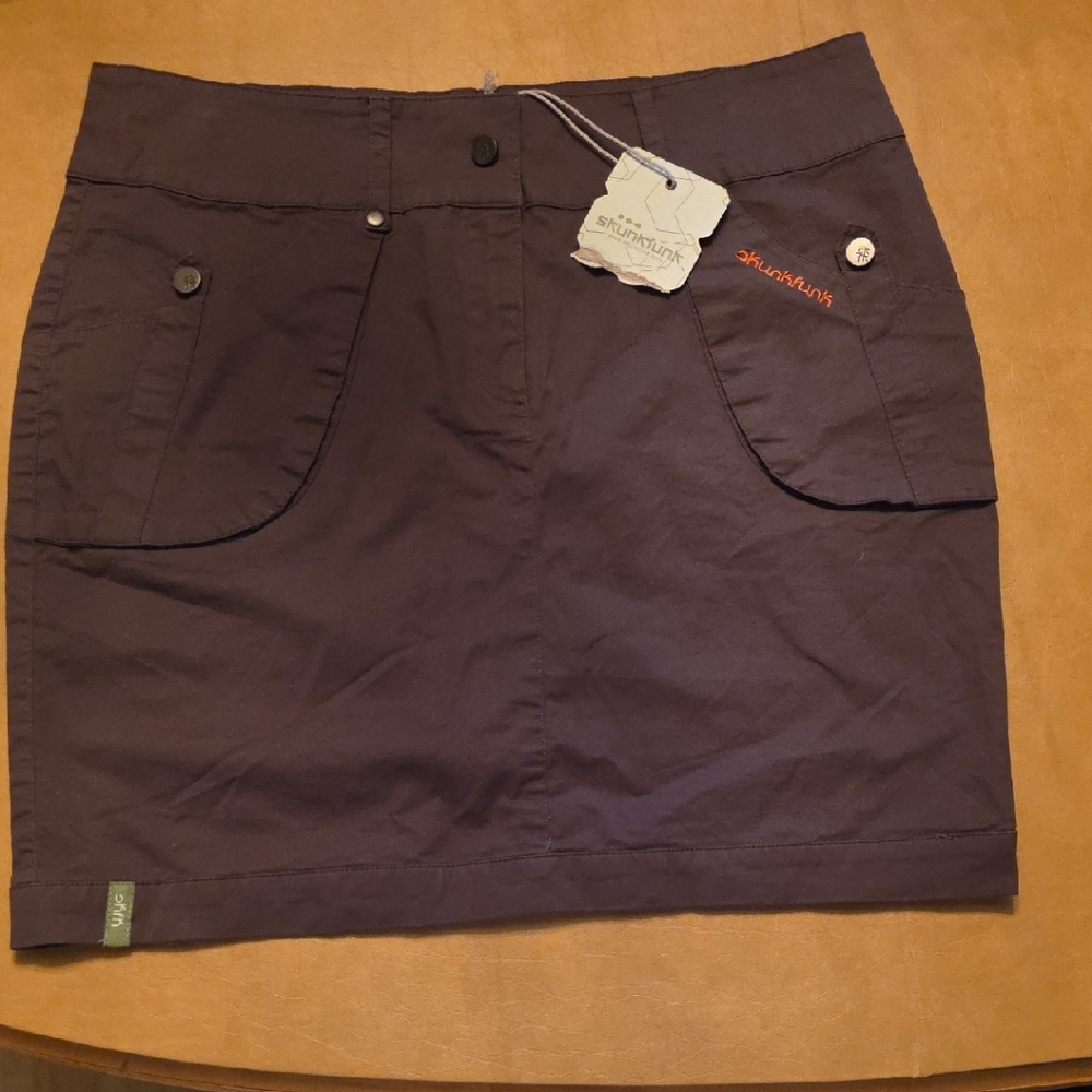 Skunkfunk Dark Purple Mini Skirt
